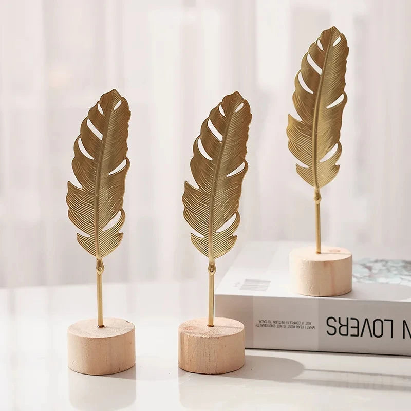Leaf Feather Decoration