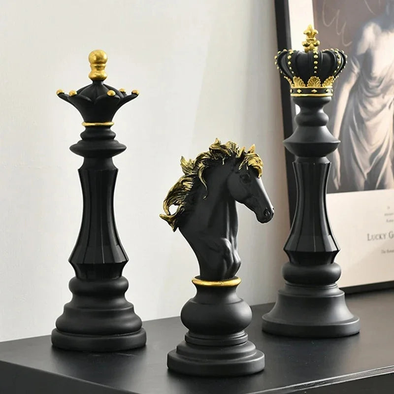 Europe International Chess Resin Decorative