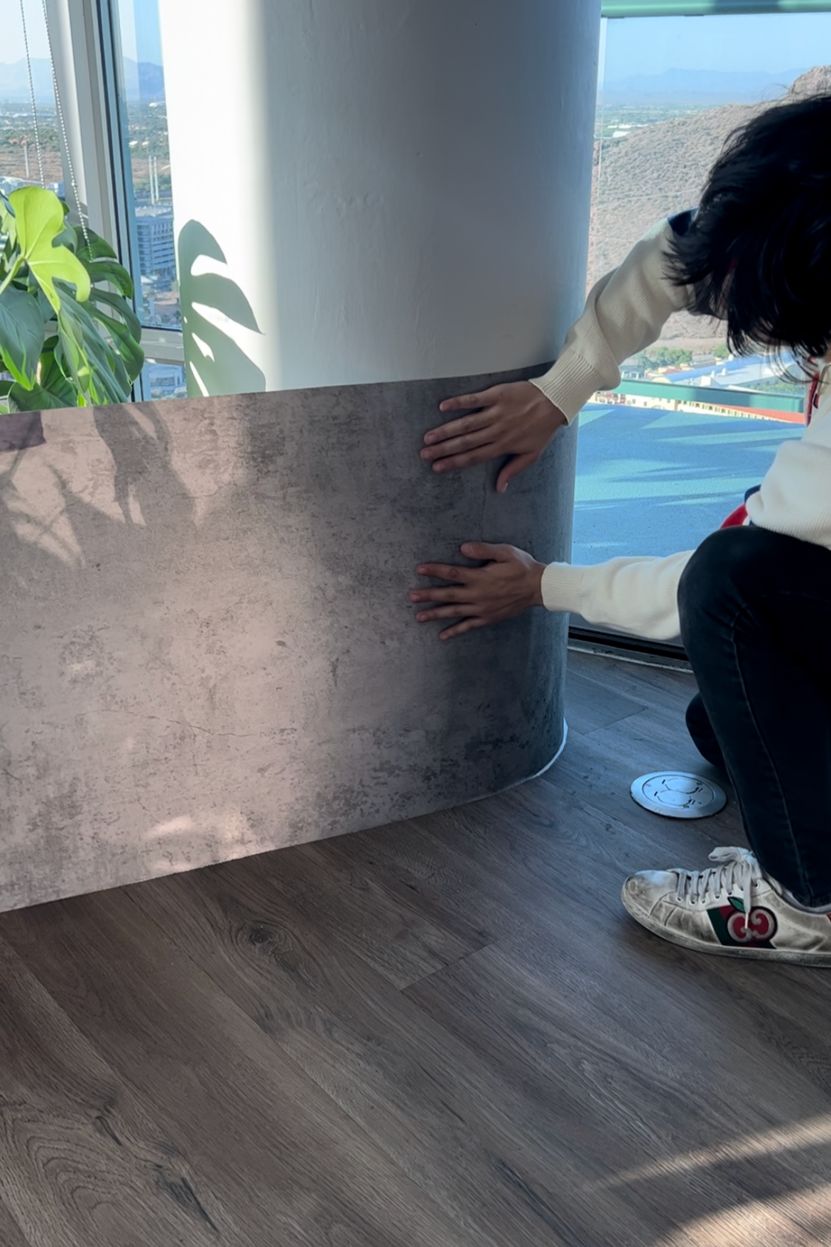 Veneer Layer's Concrete Wall Wrap